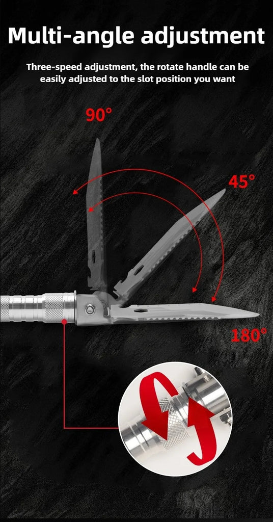 Multifunctional Folding Military Shovel – Survival Tool Set for Camping, Hiking & Outdoor Use