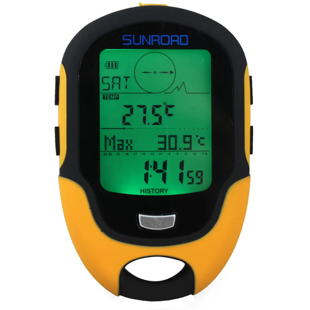 Portable Digital Altimeter, Barometer, Compass & GPS Navigation Receiver – FR510