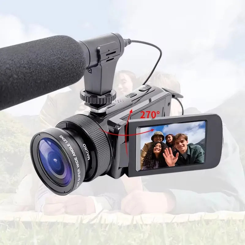 DV100 Camcorder – High-Quality Audio & Video Recording for Vlogs and More