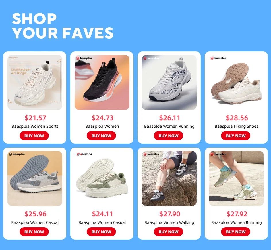 Baasploa Women’s Waterproof Winter Snow Boots – Plush Lined, Non-Slip Outdoor Sneakers