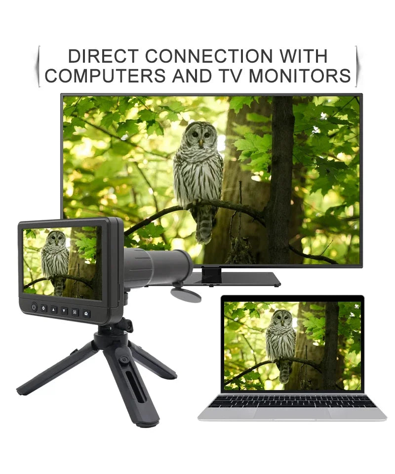 50X Digital Telescope Camera with 5.0-Inch HD Screen & 8GB SD Card — Capture Every Detail in Stunning Clarity