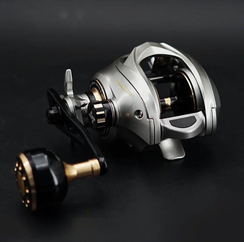 SeaSir Megacuda Baitcasting Reel β 15KG Drag, 9+1BB, 6.5:1 Gear Ratio, Deep Spool Aluminum & Carbon Jigging Reel for Saltwater Fishing