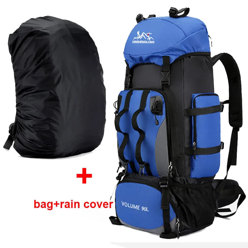 90L Waterproof Hiking & Camping Backpack – Large Capacity Outdoor Trekking Bag