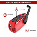 Multifunctional Emergency Solar Hand Crank Radio – AM/FM/WB NOAA Weather Radio with 2000mAh Power Bank & LED Flashlight thumbnail 4