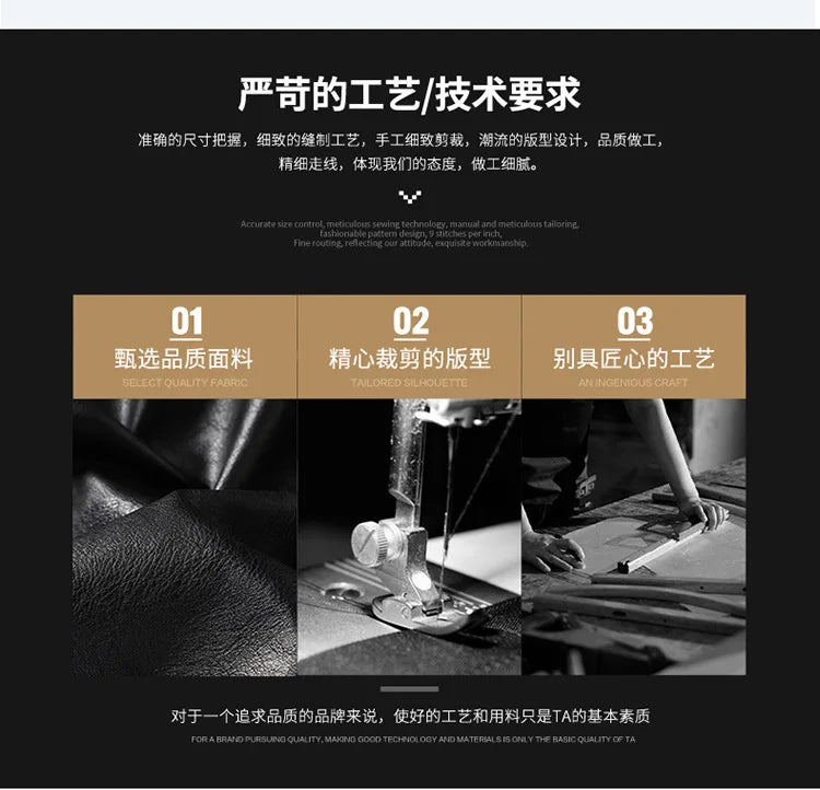 Men's PU Leather Stand Collar Motorcycle Jacket – Casual Windbreaker Biker Coat