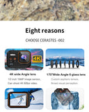 4K60FPS Waterproof Action Camera with Remote Control – Wide-Angle Sport Cam for Outdoor Adventures, Diving & Cycling thumbnail 8