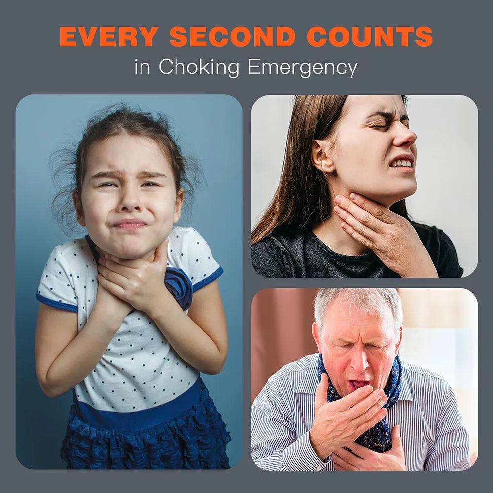 Anti-Choking Rescue Device with 3 Mask Sizes – Emergency Airway Clearing Kit for Adults & Kids