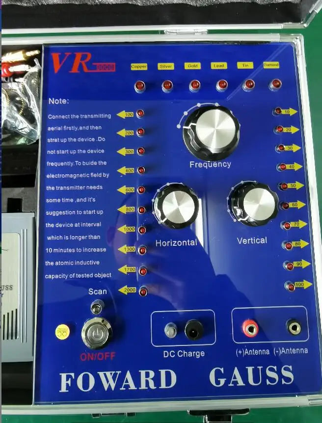 VR9000 Long-Range Underground Metal Detector β Gold, Silver, Copper & Diamond Locator (Up to 50M Depth & 1600M Range)