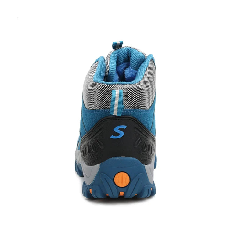 Women’s Outdoor Leather Hiking Boots – Ankle-High, Breathable, Lightweight Trekking Shoes