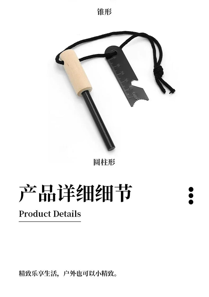 Bear Grylls Magnesium Fire Starter – Emergency Flint Rod & Firesteel Kit for Camping & Survival