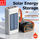 ONEPLUS 200,000mAh Solar Power Bank โ Built-in Cables, LED Light, Fast Charging, High-Capacity External Battery thumbnail 2
