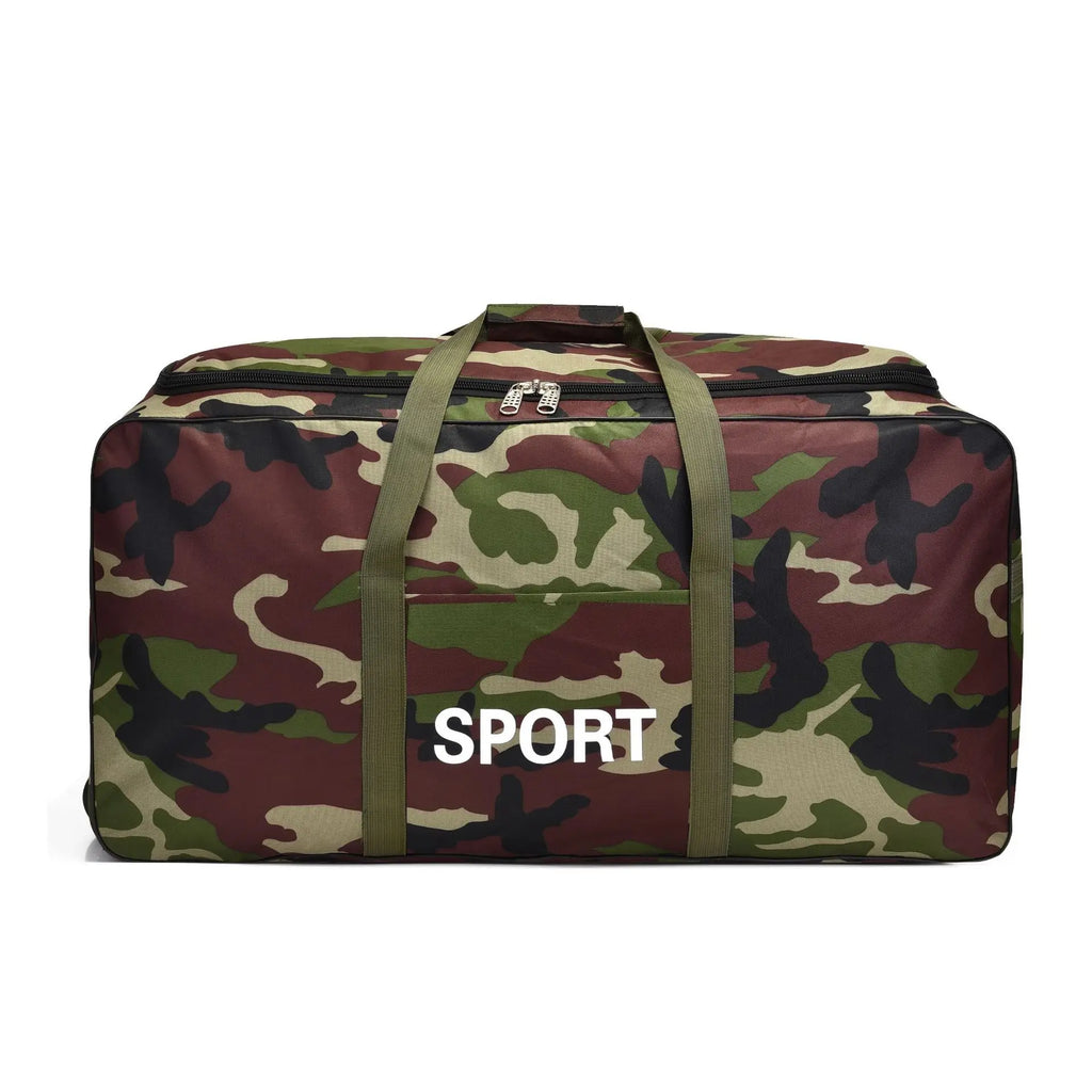 Camouflage Waterproof Oxford Travel Duffle Bag – Large Capacity Moving & Storage Bag