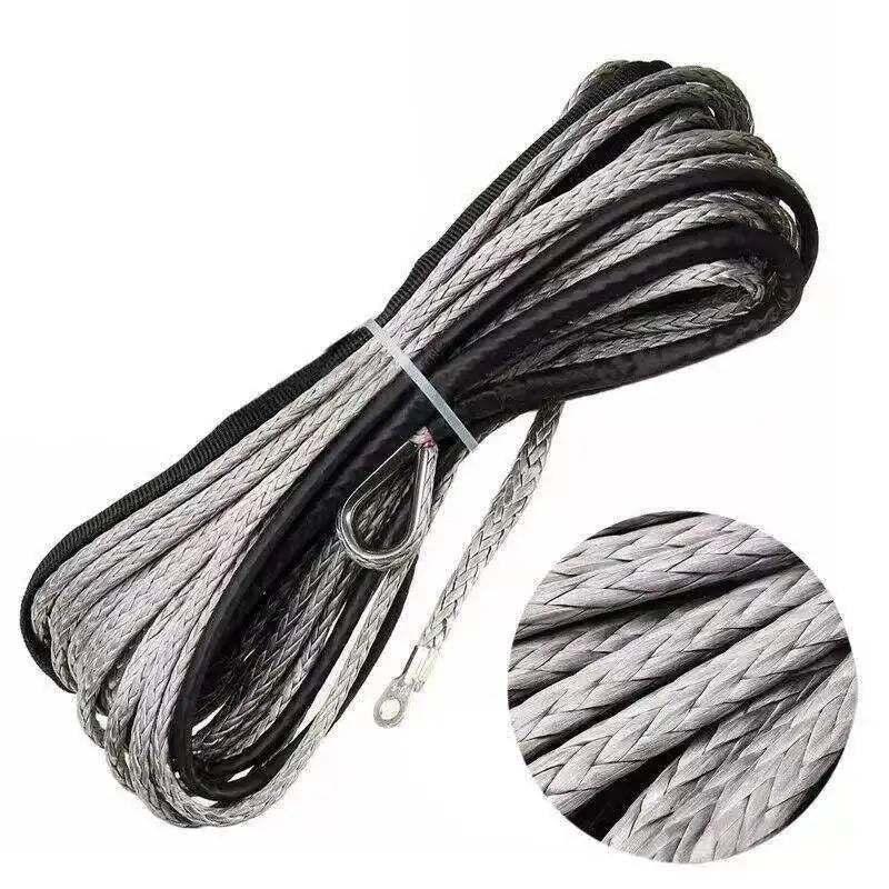 15M Synthetic Winch Rope β 10,000LBS Recovery Cable (5mm) for 4WD, ATV, SUV, Truck, Boat