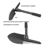 6-in-1 Military Folding Shovel with Pickaxe – Compact, Multi-Tool Survival Spade with Carry Case thumbnail 4