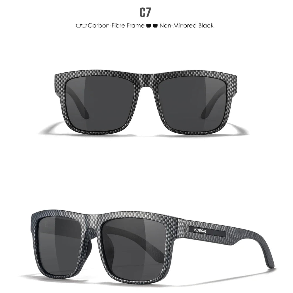 KDEAM Polarized Sunglasses – White Frame UV400 Protection