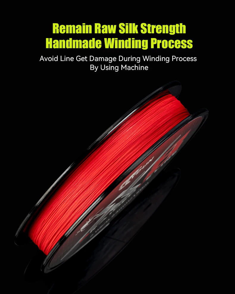 LEYDUN 8-Strand Braided Red Fishing Line 150m β Strong, Smooth, and Fade-Resistant Multifilament PE Line