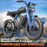 Kickwey K7 1500W Fat Tire Electric Bike – 48V 23Ah Lithium, 46km/h Mountain E-Bike for Adults thumbnail 20