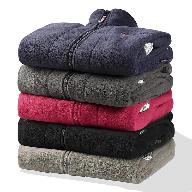 Men’s Thermal Polar Fleece Tactical Jacket – Windproof Outdoor Softshell Coat for Hiking & Survival