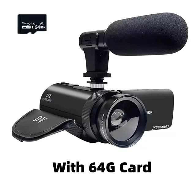 DV100 Camcorder – High-Quality Audio & Video Recording for Vlogs and More