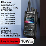 BTONERA BT-8000 Full-Band Ham Radio – 256CH Dual PTT Two-Way Radio with Airband, NOAA, Marine, and Scrambler thumbnail 1