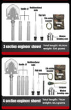 Multifunctional Folding Military Shovel – Survival Tool Set for Camping, Hiking & Outdoor Use thumbnail 18