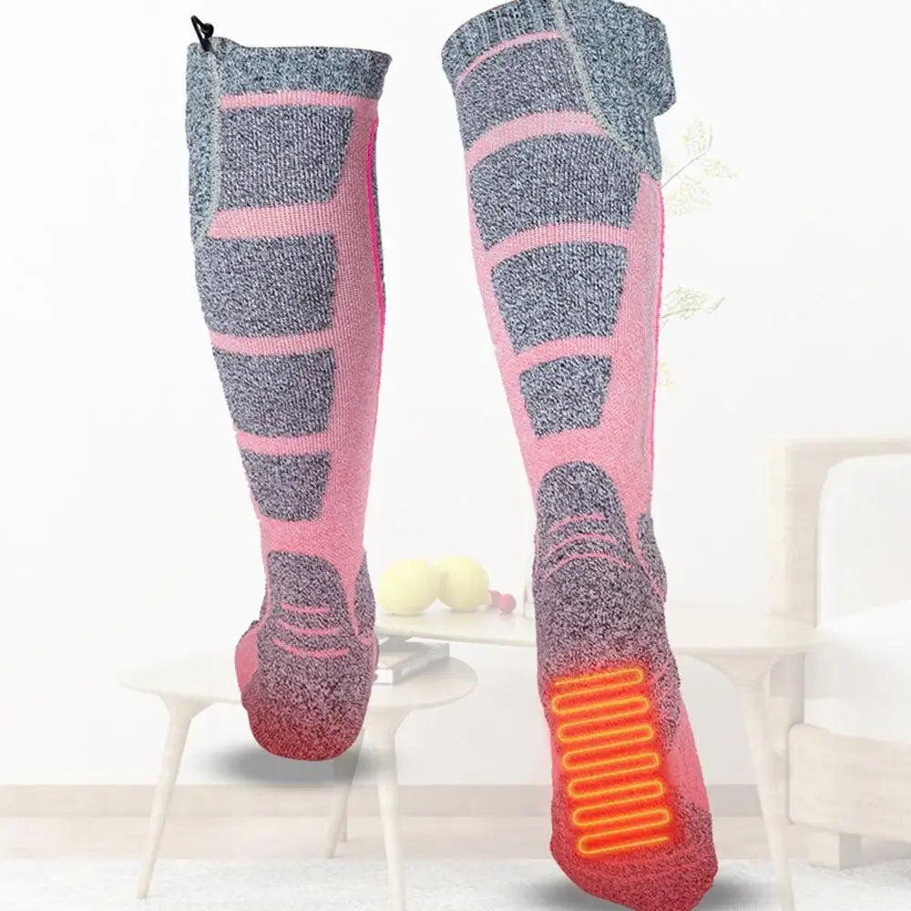 Rechargeable Heated Socks – Unisex Electric Thermal Socks with Remote Control & 3 Heat Settings (2200mAh Batteries Included)