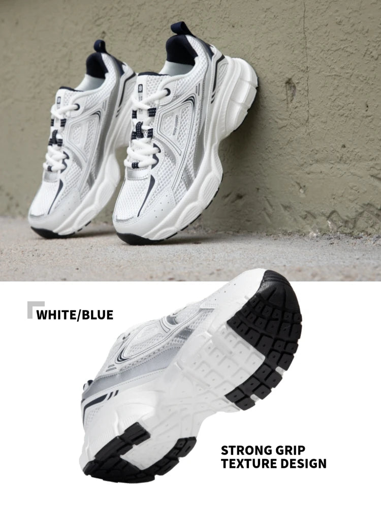 Baasploa Women's Lightweight Mesh Running Shoes – Breathable Outdoor Jogging Sneakers with Anti-Slip Sole