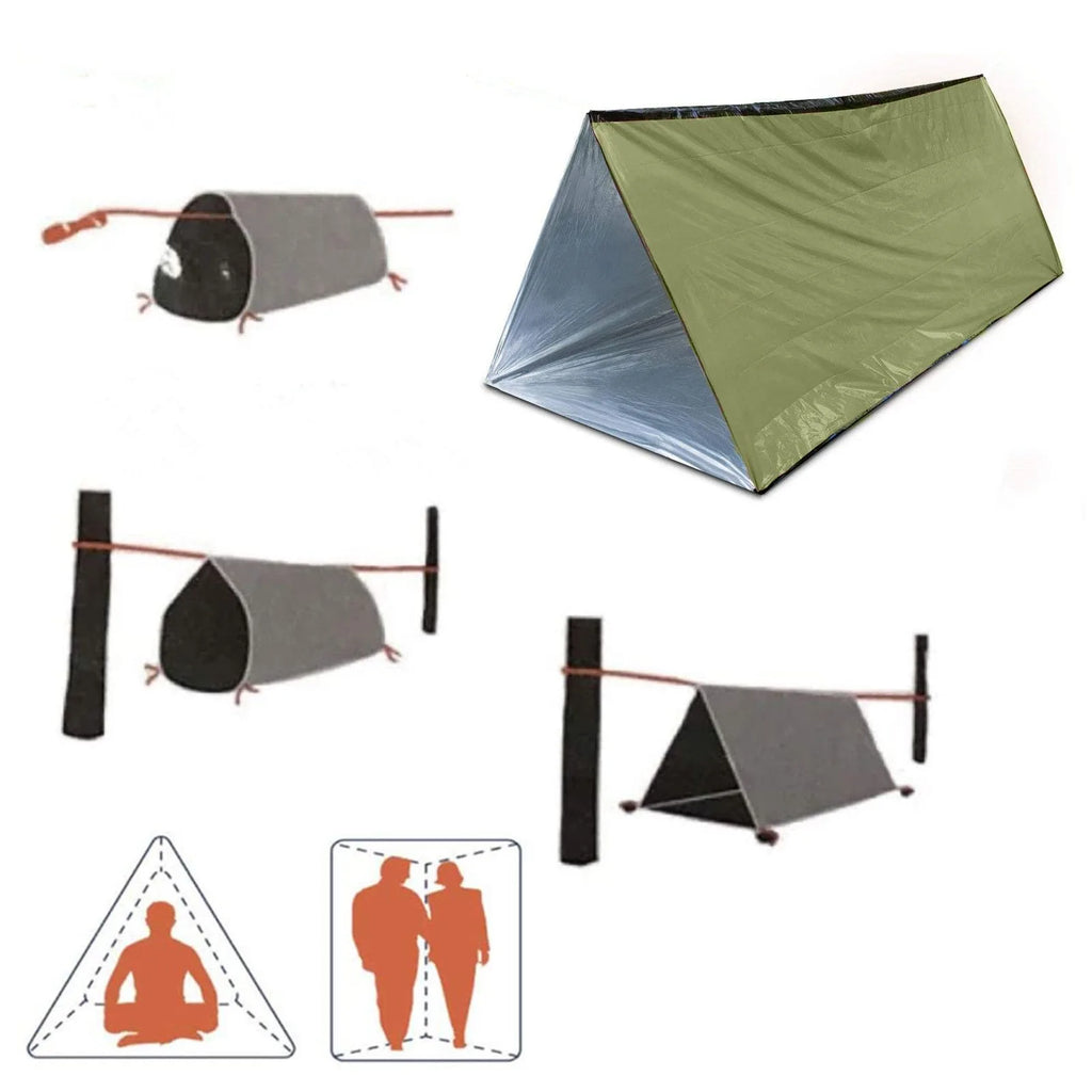 2-Person Emergency Survival Tent – Lightweight, All-Weather Shelter for Emergencies