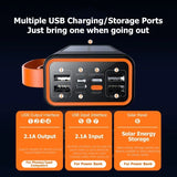 Xiaomi 200000mAh Solar Power Bank – Ultra-High Capacity with Built-in Cables, LED Light & Quick Charge thumbnail 8