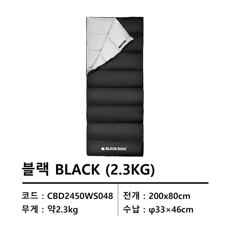 BLACKDOG Ultralight All-Season Cotton Sleeping Bag – Compact, Splicing Single for Camping, Hiking & Travel