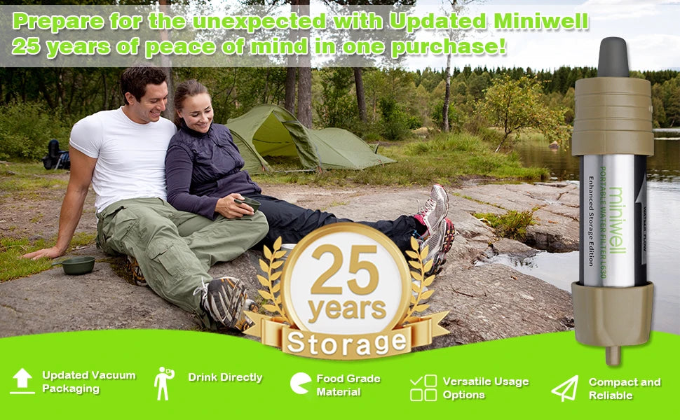 Miniwell Emergency Water Filter – Compact, Reliable Clean Water Anywhere