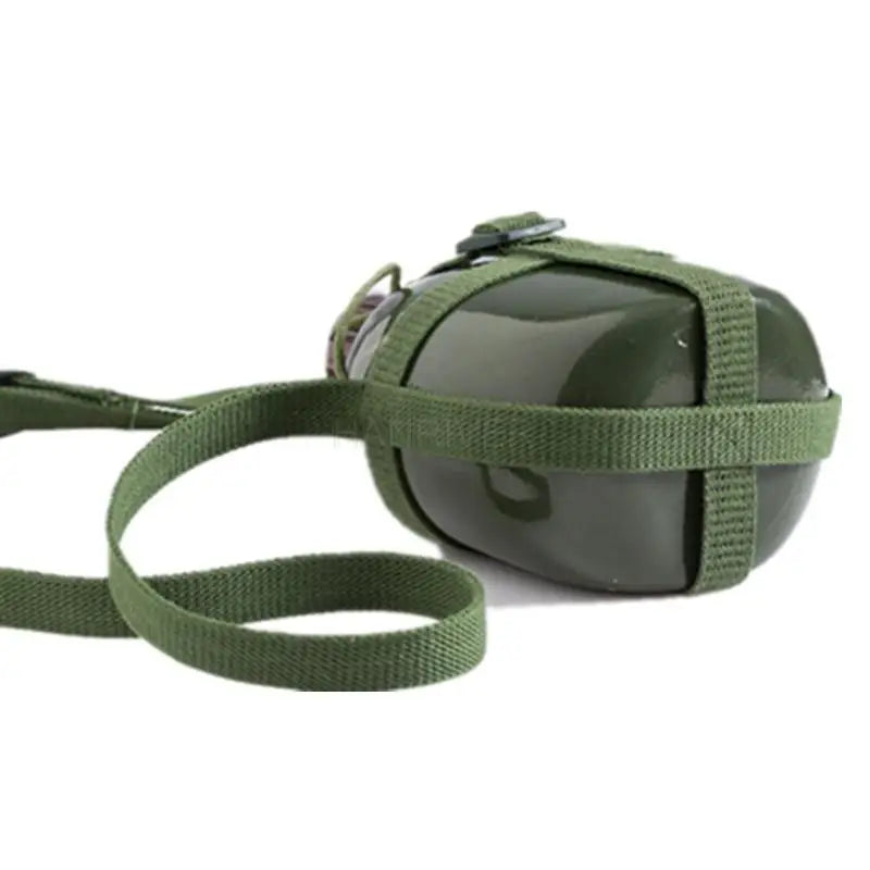 Military-Grade Aluminum Water Bottle with Shoulder Strap – 2L/3L Canteen & Cooking Cup for Hiking & Outdoor Survival