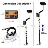 F004 High-Sensitivity Gold & Treasure Metal Detector – Deep Target Audio, 71kHz Precision Coil thumbnail 3