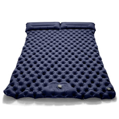 Double Camping Air Mattress with Built-In Pillows – Ultralight Inflatable Sleeping Pad for 2 – Waterproof, Compact & Durable