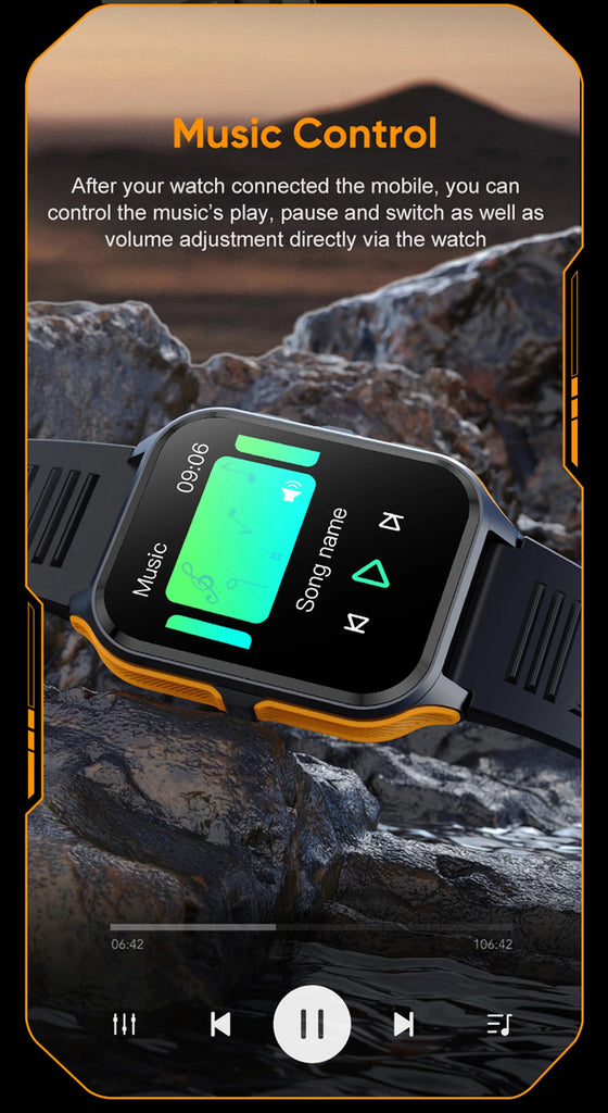 COLMI P73 Military Outdoor Smartwatch – 1.9" Display, Bluetooth Calling, 100+ Sport Modes, IP68 Waterproof