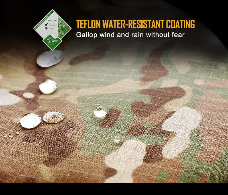 Men’s Tactical Combat Pants with Knee Pads – Camouflage Military-Grade Cargo Trousers for Hunting, Trekking & Outdoor Survival