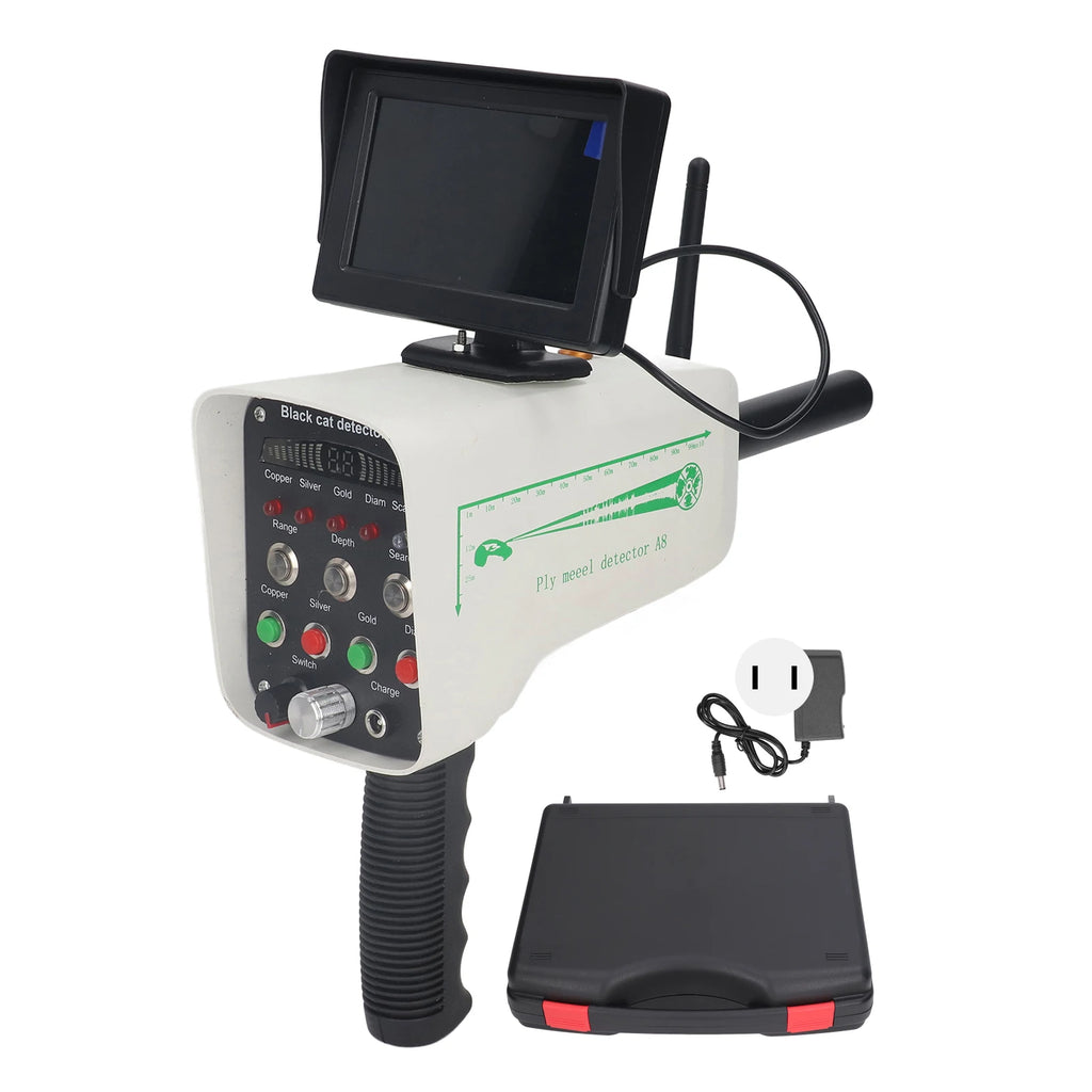 VBESTLIFE Long-Range Gold Detector with HD LCD Screen – High Accuracy Underground Metal Scanner for Gold, Silver, Copper (AC100–240V)