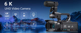 KOMERY 6K Ultra HD Professional Camcorder – 64MP YouTube & Streaming Camera thumbnail 7