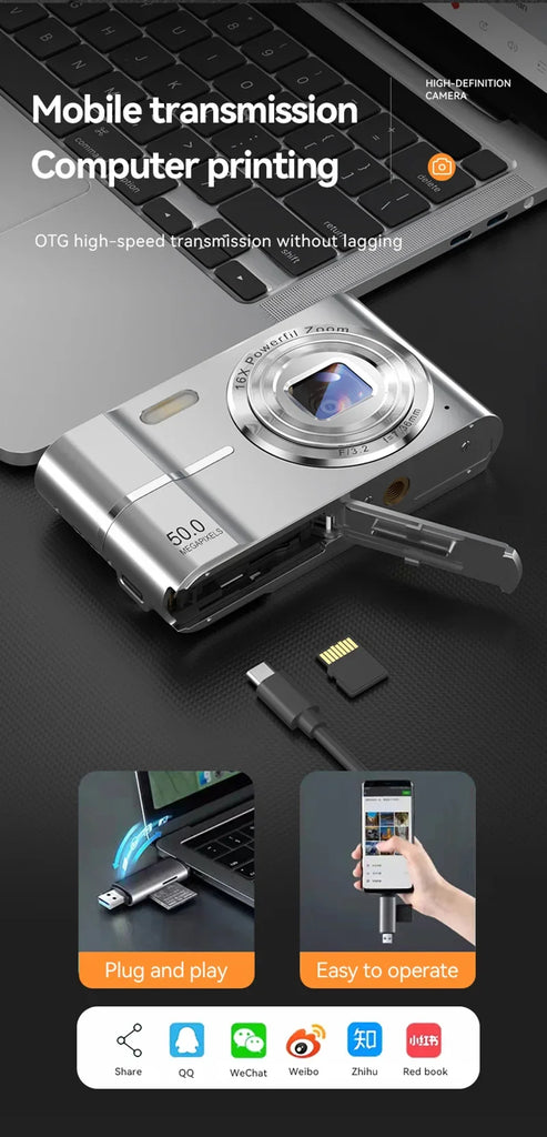 Xiaomi 4K Digital Camera – 50MP Sensor, 16X Optical Zoom, Anti-Shake
