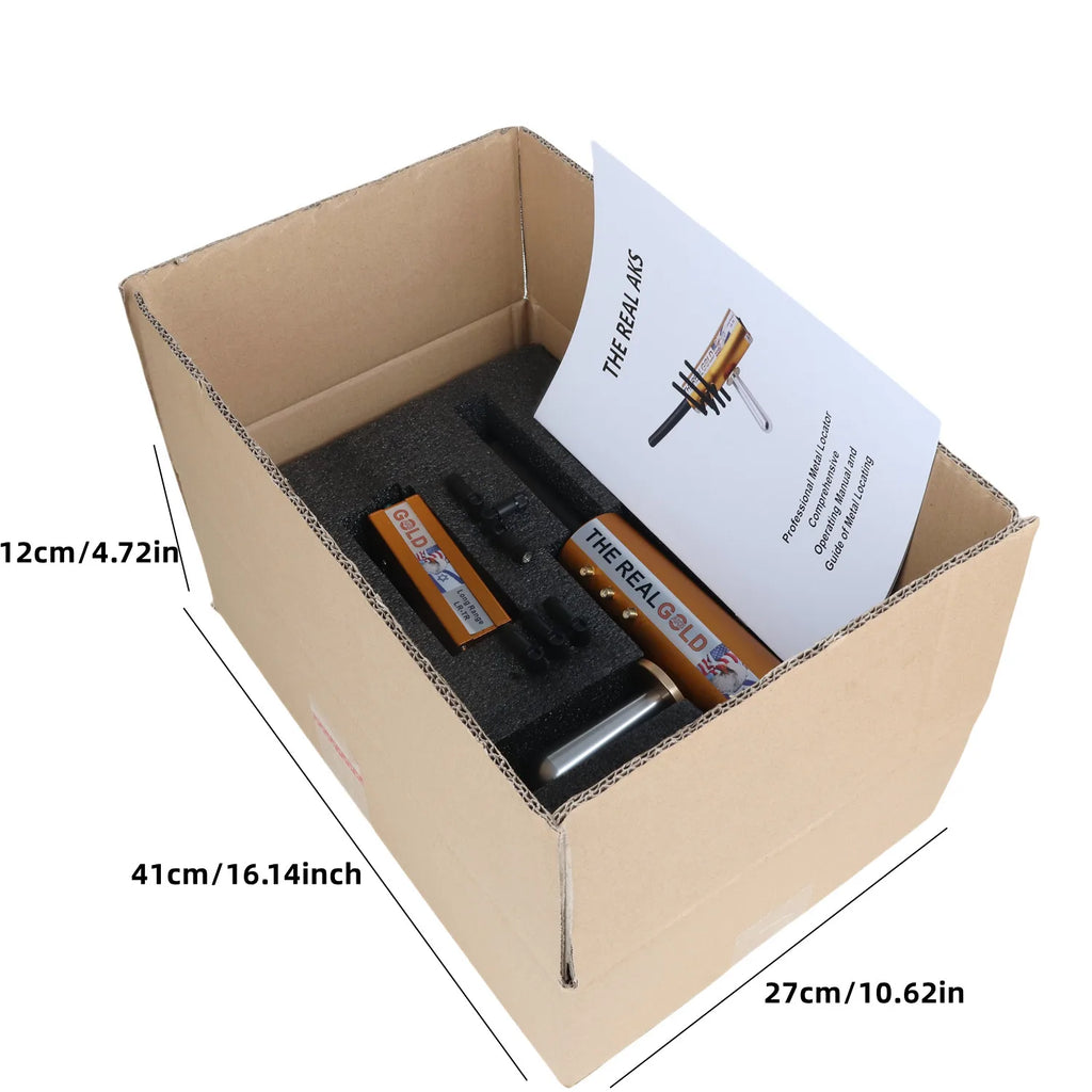 AKS 6-Antenna Long-Range Underground Detector – Detect Gold, Silver, Copper, Gems & Diamonds (Up to 800m Range / 12M Depth)