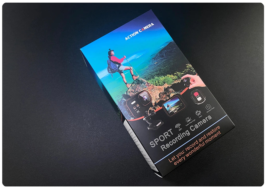 4K60FPS Waterproof Action Camera with Remote Control – Wide-Angle Sport Cam for Outdoor Adventures, Diving & Cycling