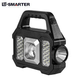 Solar Rechargeable Flashlight – Zoomable Waterproof COB LED Torch & Portable Lantern thumbnail 5
