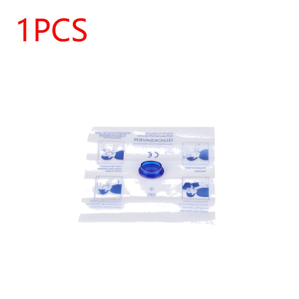 Disposable CPR Face Shield – Emergency Breathing Barrier Mask for First Aid & Training (1–10 Pack)