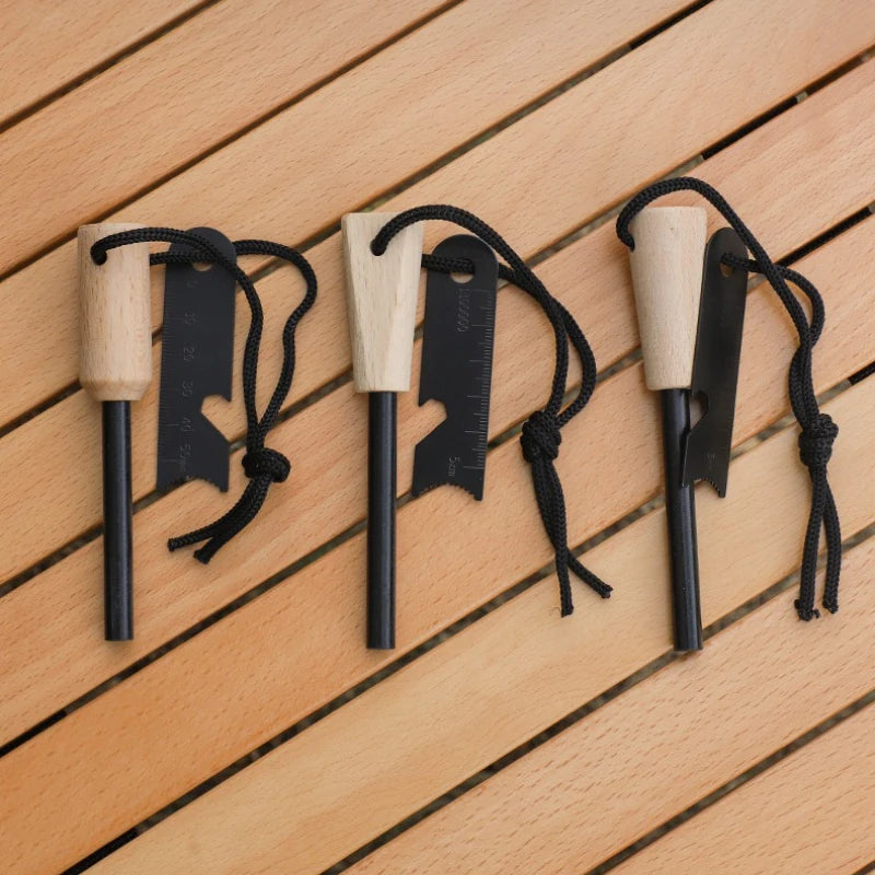 Bear Grylls Magnesium Fire Starter – Emergency Flint Rod & Firesteel Kit for Camping & Survival