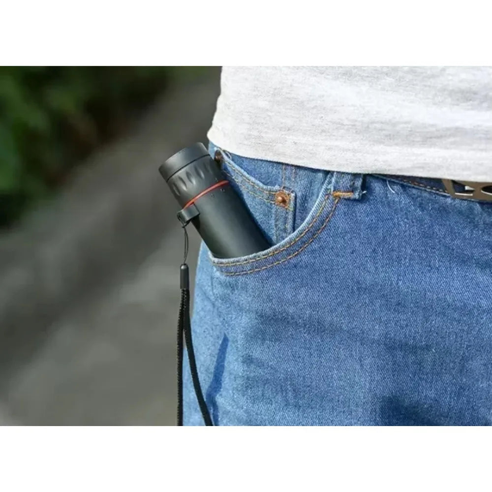 2000x25 HD Monocular Telescope with Phone Holder – Portable, Waterproof, and High-Powered for Hunting, Camping & Birdwatching