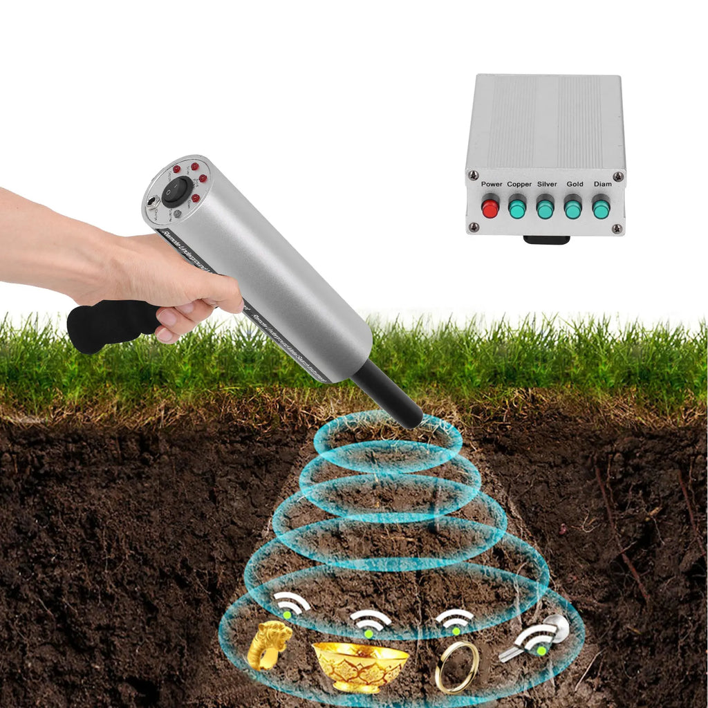 Aramox Long-Range Metal Detector – 14m Depth, 800m Range, Rechargeable Aluminum Detector for Gold, Silver & Precious Metals