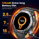 LIGE 2025 KT85 Outdoor Smartwatch – 1.43" AMOLED Display, Long Battery Life, Fitness & Health Tracker for Men thumbnail 4