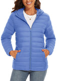 TACVASEN Women’s Full Zip Hooded Puffer Jacket – Lightweight, Warm & Windproof Winter Coat thumbnail 33