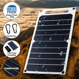 30W Portable Solar Panel Charger with USB – Waterproof Outdoor Power for Hiking, Camping & Travel thumbnail 9
