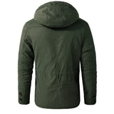 Men’s Hooded Winter Jacket – Thick Lamb Fleece Lining, Multi-Pocket, thumbnail 4